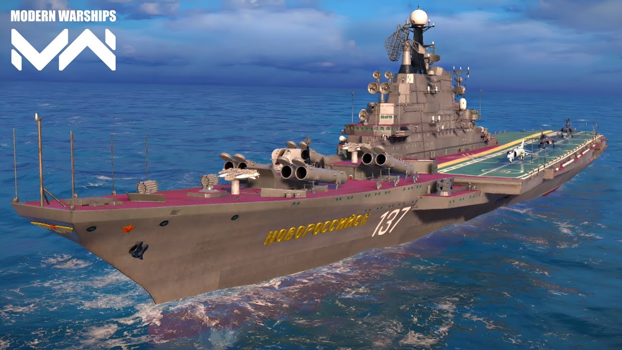Modern Warships: new Aircraftcarrier RF NOVOROSSIYSK Alpha Test server
