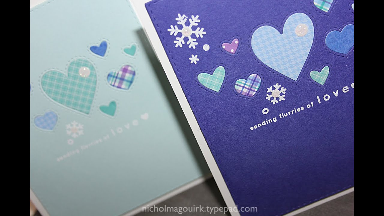 Simon Says Stamp January Card Kit | Flurries of Love Cards