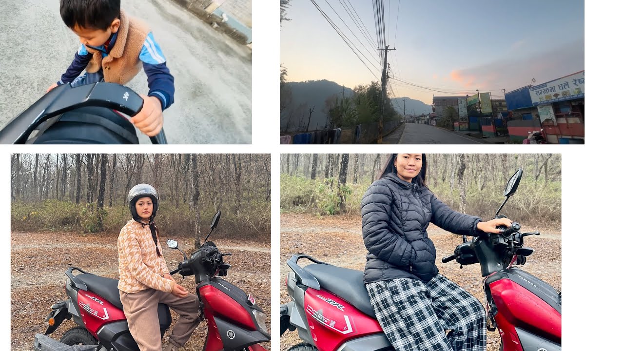 Scooter sikaudai baini lai babu le siknai didaina ta ba