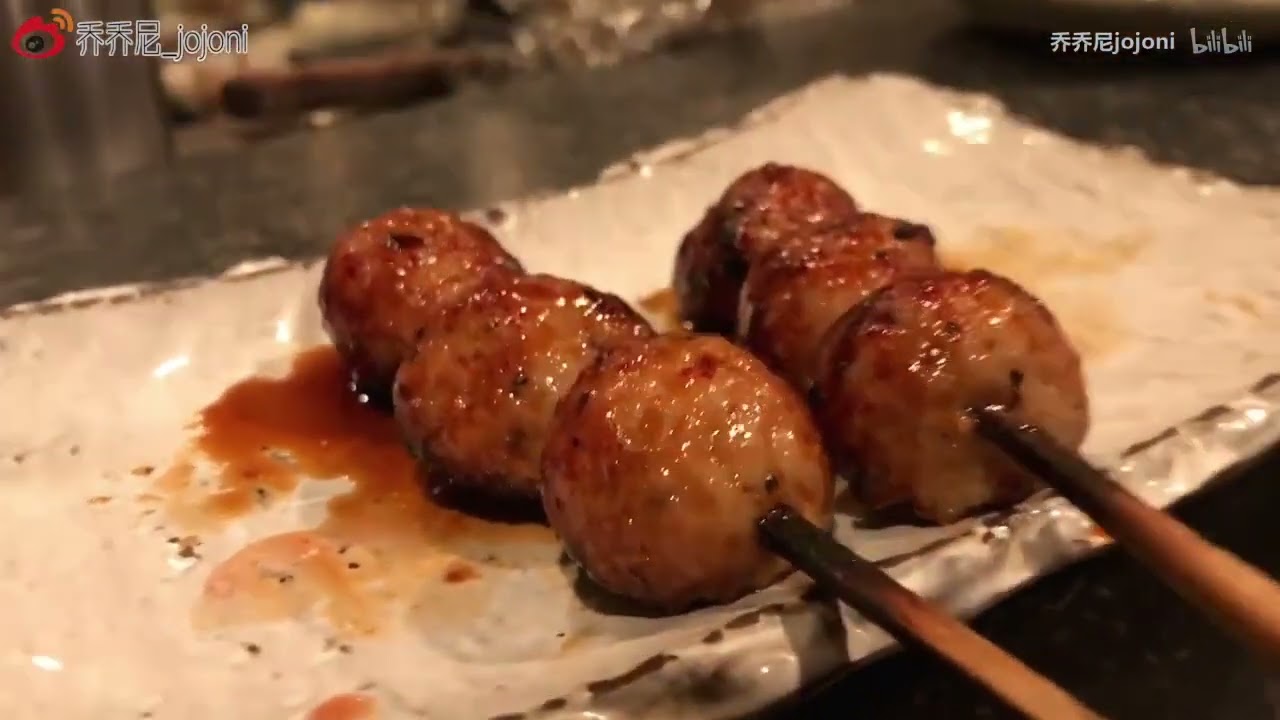【乔叔美食记】涩谷鳥鈴又香又嫩又滑，金光闪闪的烧鸟串串
