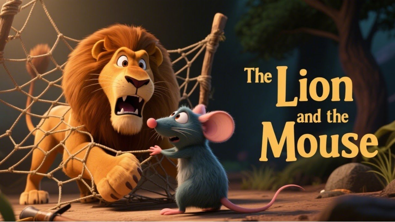 The Lion and the Mouse | Aesop's Fables | Kids' Moral Stories | Fabulous Fables