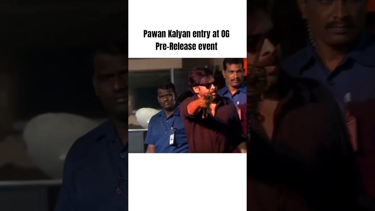 Pawan Kalyan entry at OG Pre-Release event #og
