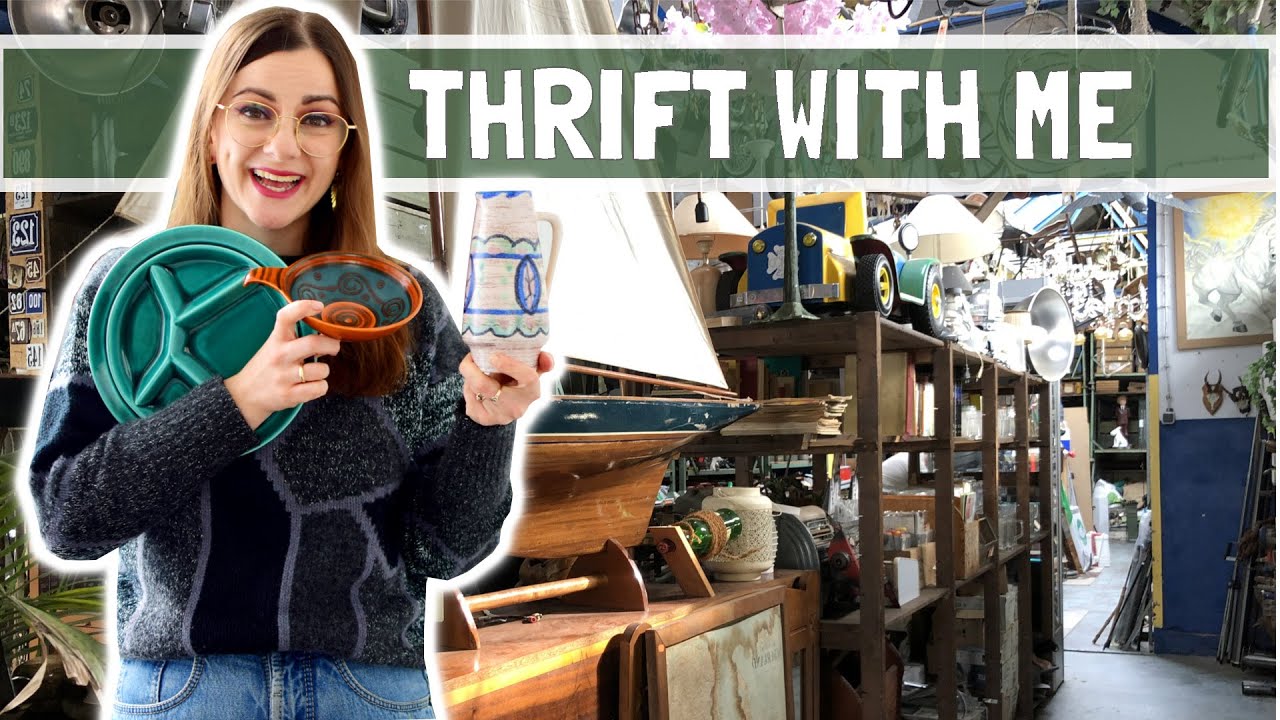 THRIFT ALONG In The NETHERLANDS For My Etsy Shop! Mid Century Haul!