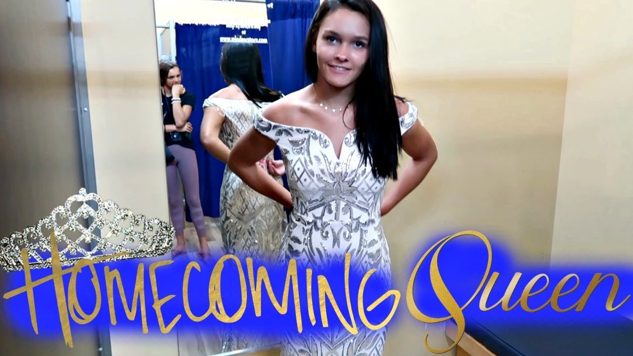 BUYING MY SECOND HOMECOMING DRESS FOR QUEEN COURT! EMMA AND ELLIE
