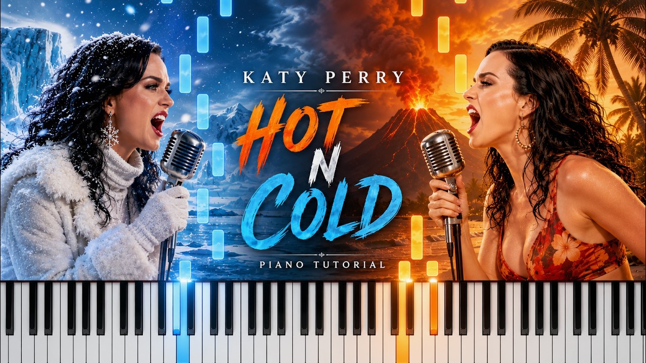 Katy Perry Hot N Cold Piano Tutorial! (Medium)