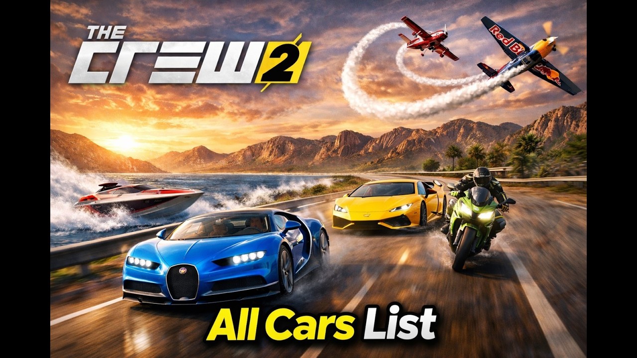 All Vehicles in The Crew 2 🚗✈️🚤 Complete List (2026 Updated) PC 4K 60 FPS