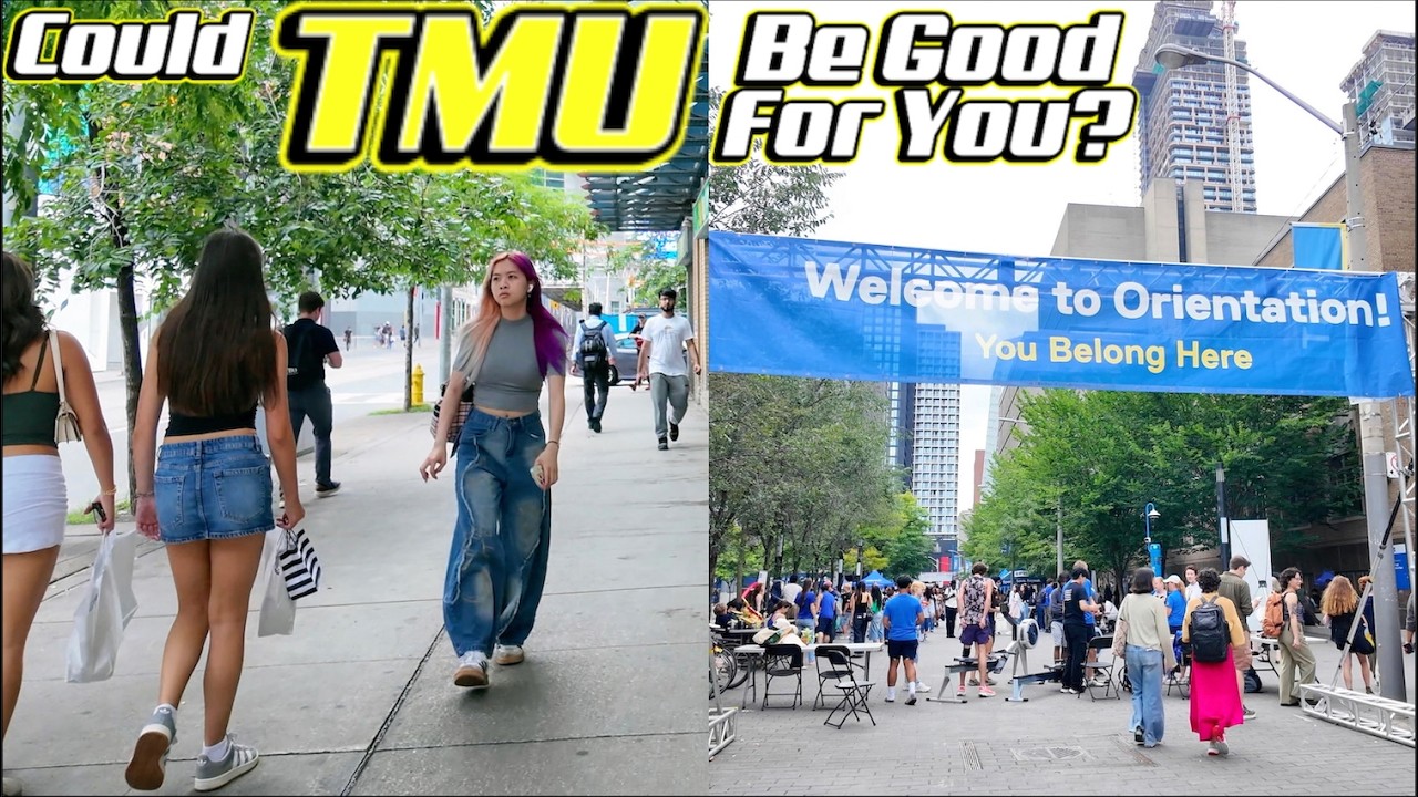 Чем хорош TMU? Оживленная прогулка по самому городскому университетскому кампусу Торонто во время...