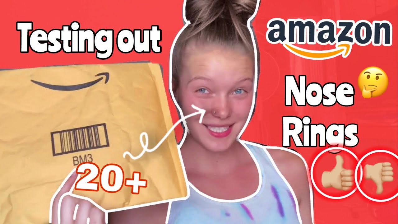 Testing Amazon Nose Rings *really cute piercings*