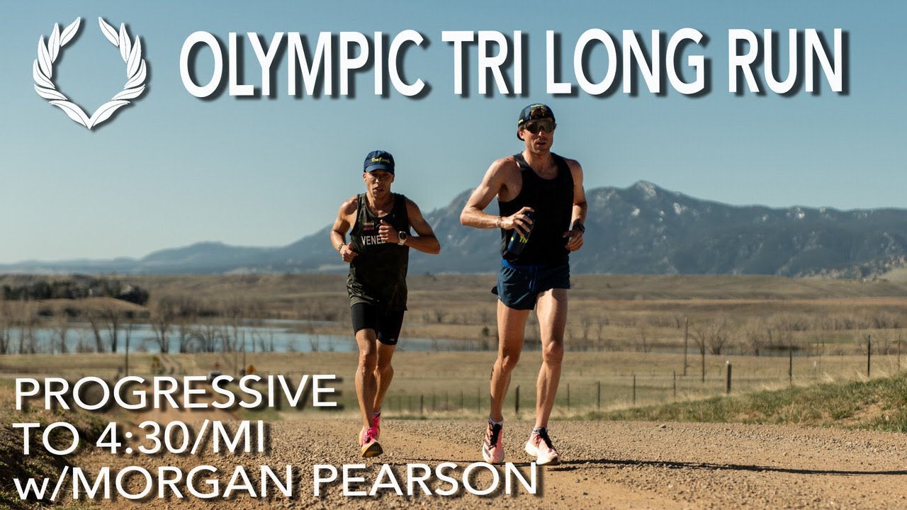 OLYMPIC TRIATHLON LONG RUN | w/Morgan Pearson | Progressive to 4:30/mi