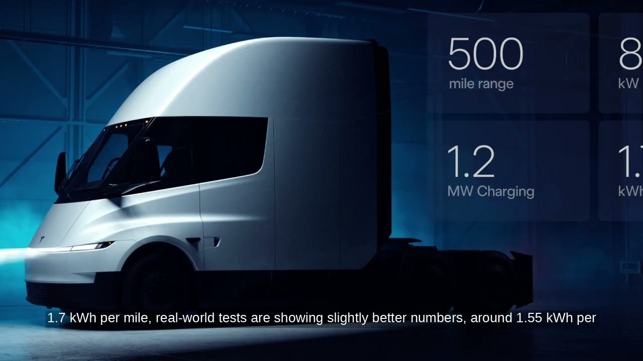 Tesla's Electric Semi Truck Gets a Design Update