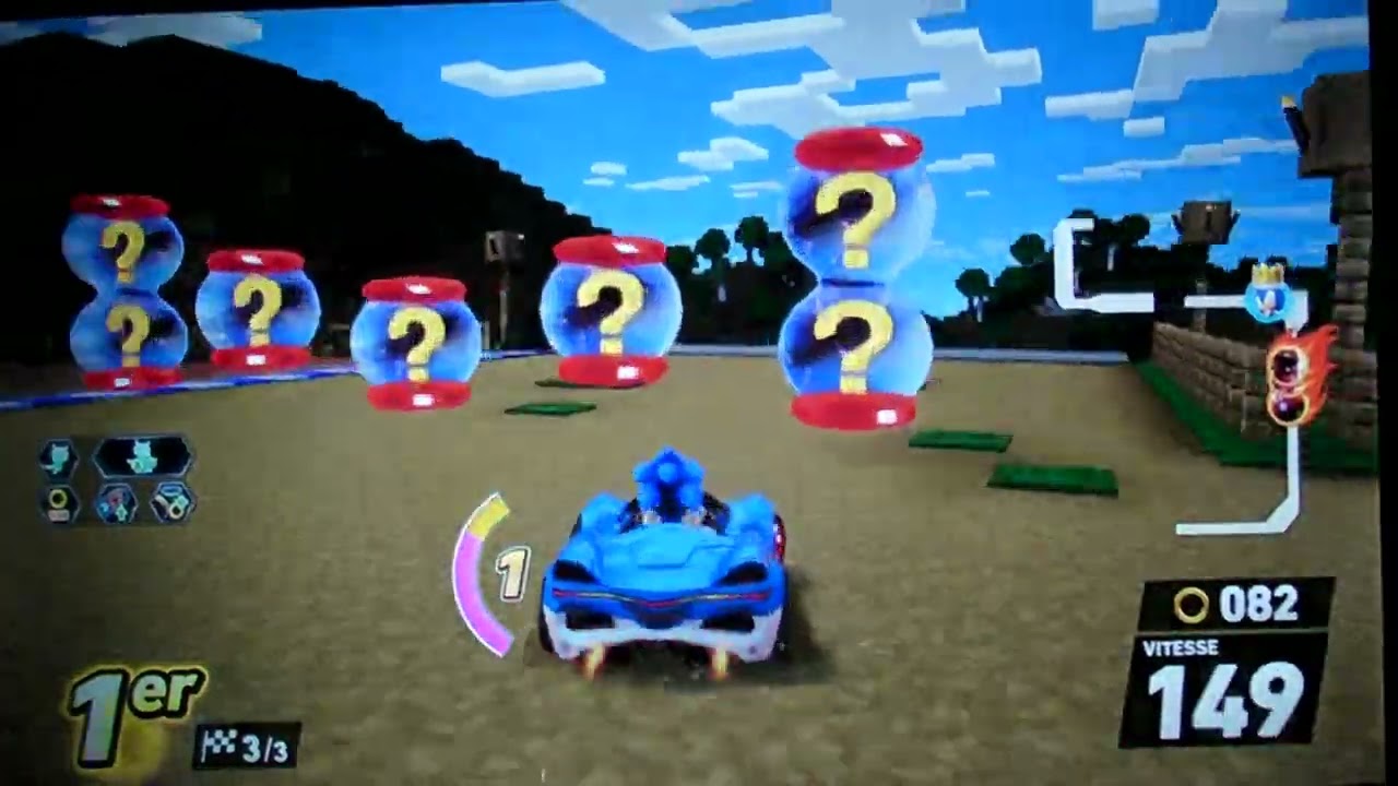 Sonic Racing Crossworlds : Minecraft World (Sonic)