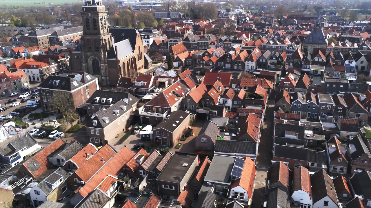 Schoonhoven - aerial video 4K