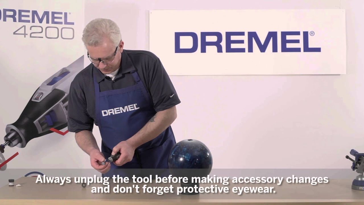 Etch Mirror / Widen Bowling Ball Holes / Cut Rusty Bolts:  Dremel 4200 Challenge