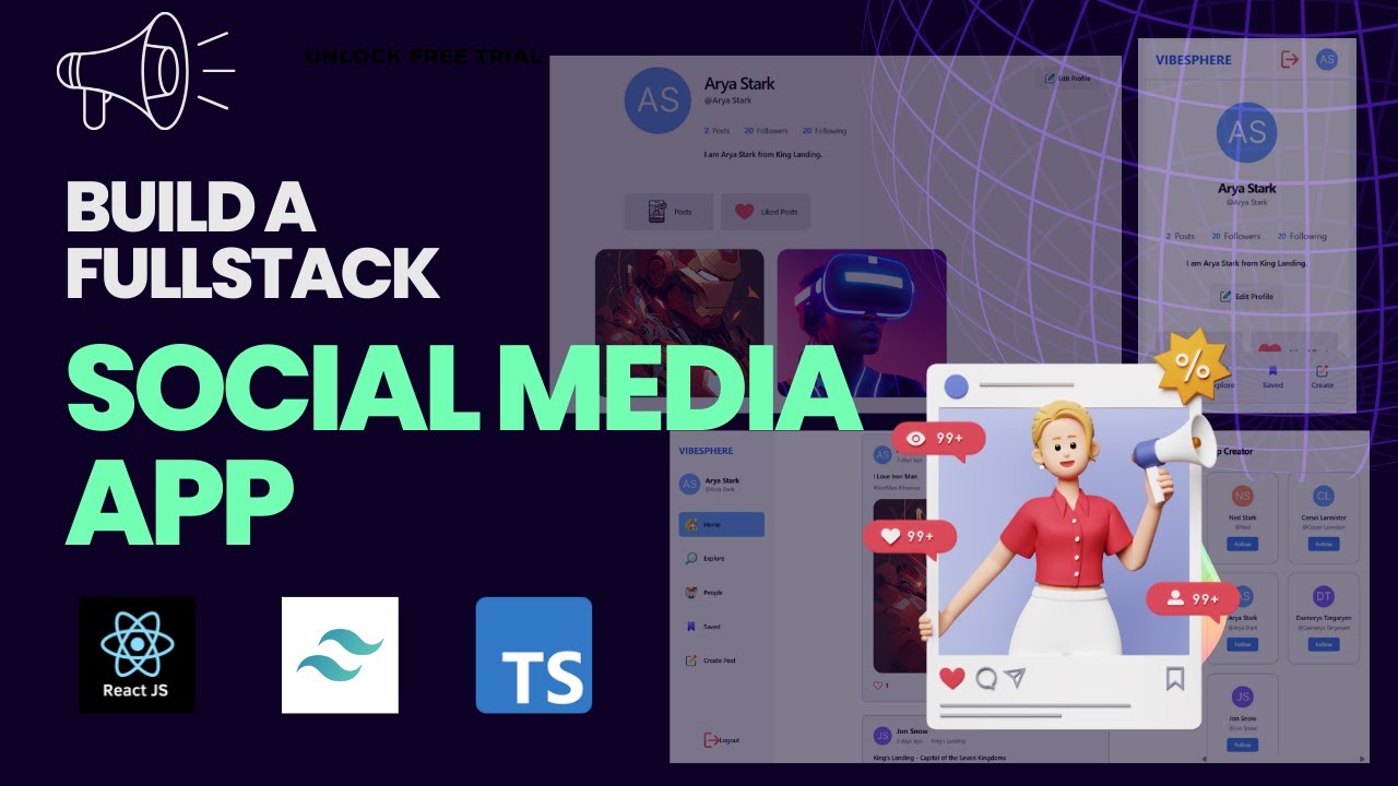 Build a Full Stack Instagram Clone with React JS | React JS, Tailwind CSS, shadCN UI, React Query