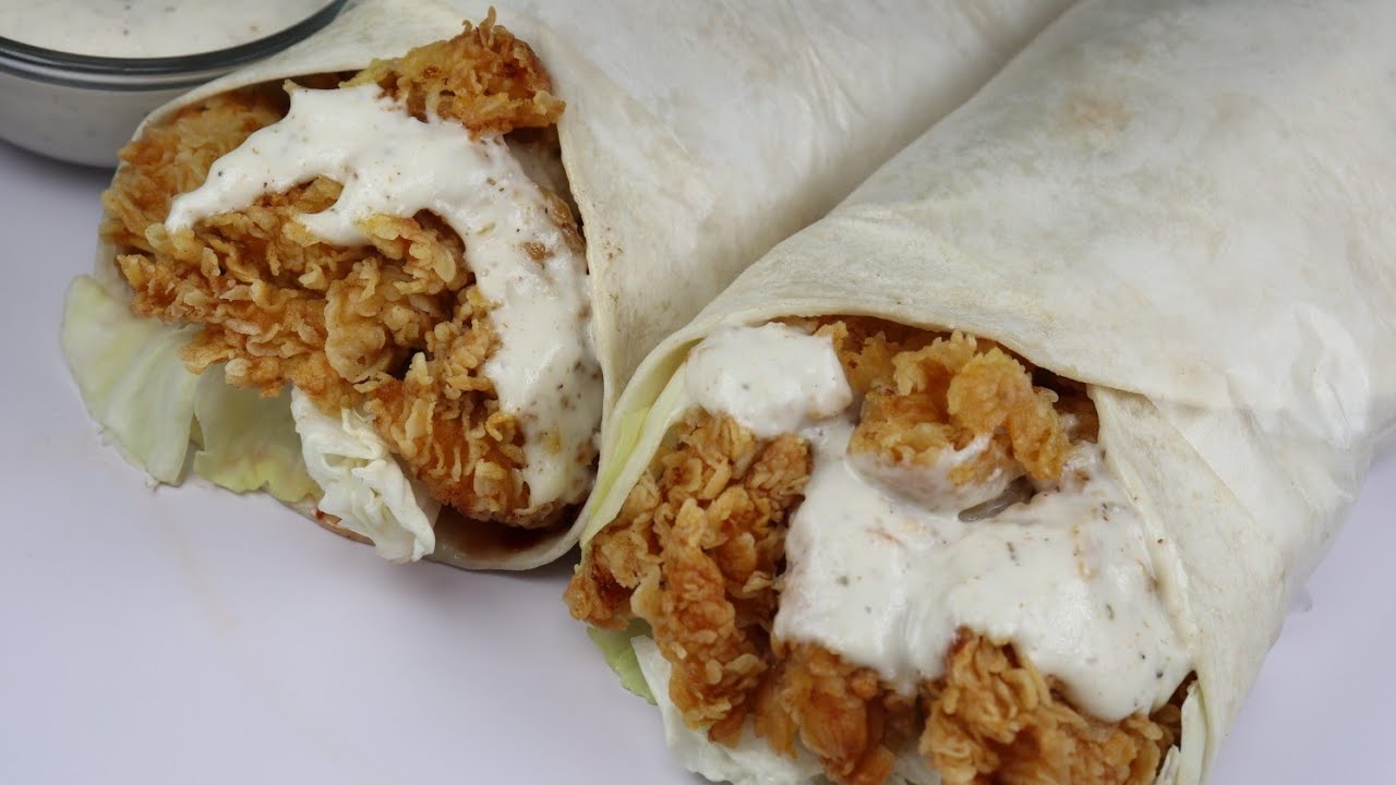 Zinger Shawarma,Chicken Shawarma By Recipes of the World