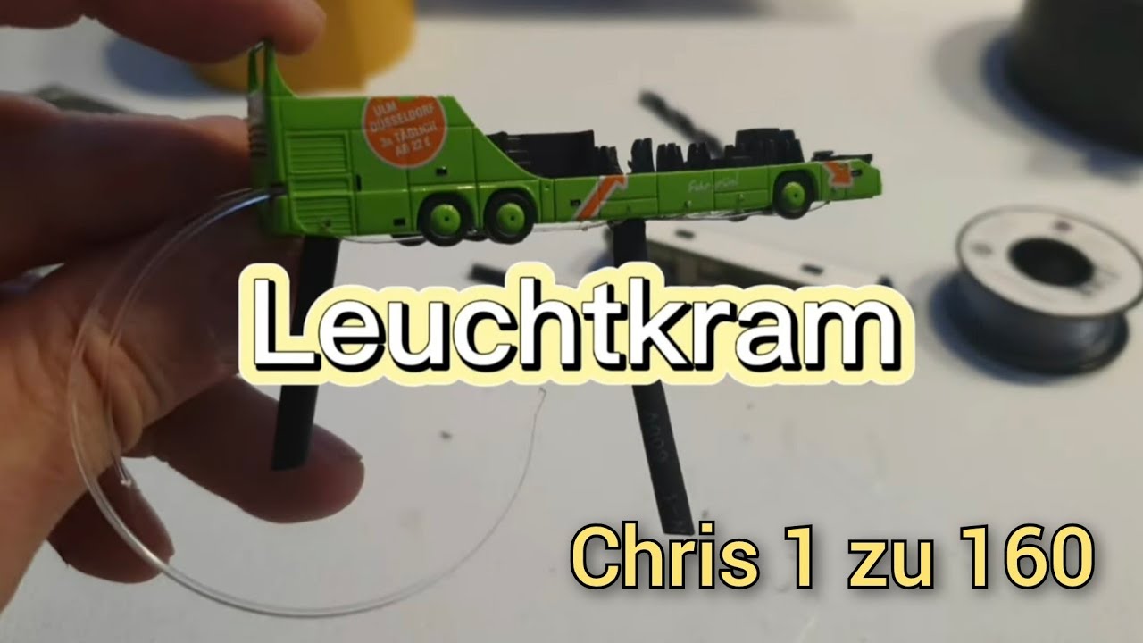 Modelleisenbahn, Reisebus beleuchten, drei LED's für 20 Lampen auf meiner Spur N Anlage