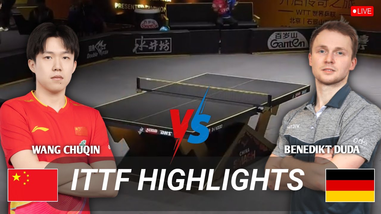 Exciting🔴Wang Chuqin vs Benedikt Duda Highlights ITTFWolrs Cup