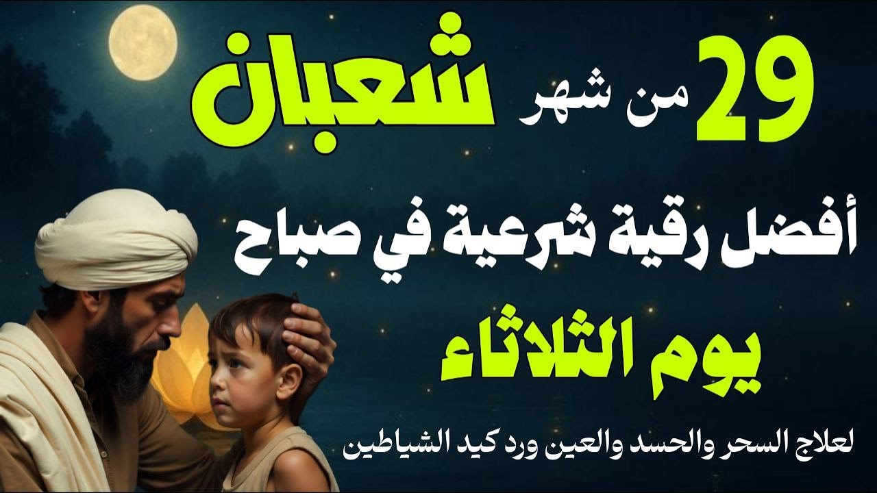 أفضل رقية شرعية في صباح يوم الثلاثاء-29 من شهر شعبان لعلاج الحسد والسحر والعين وتحصين البيت والأولاد