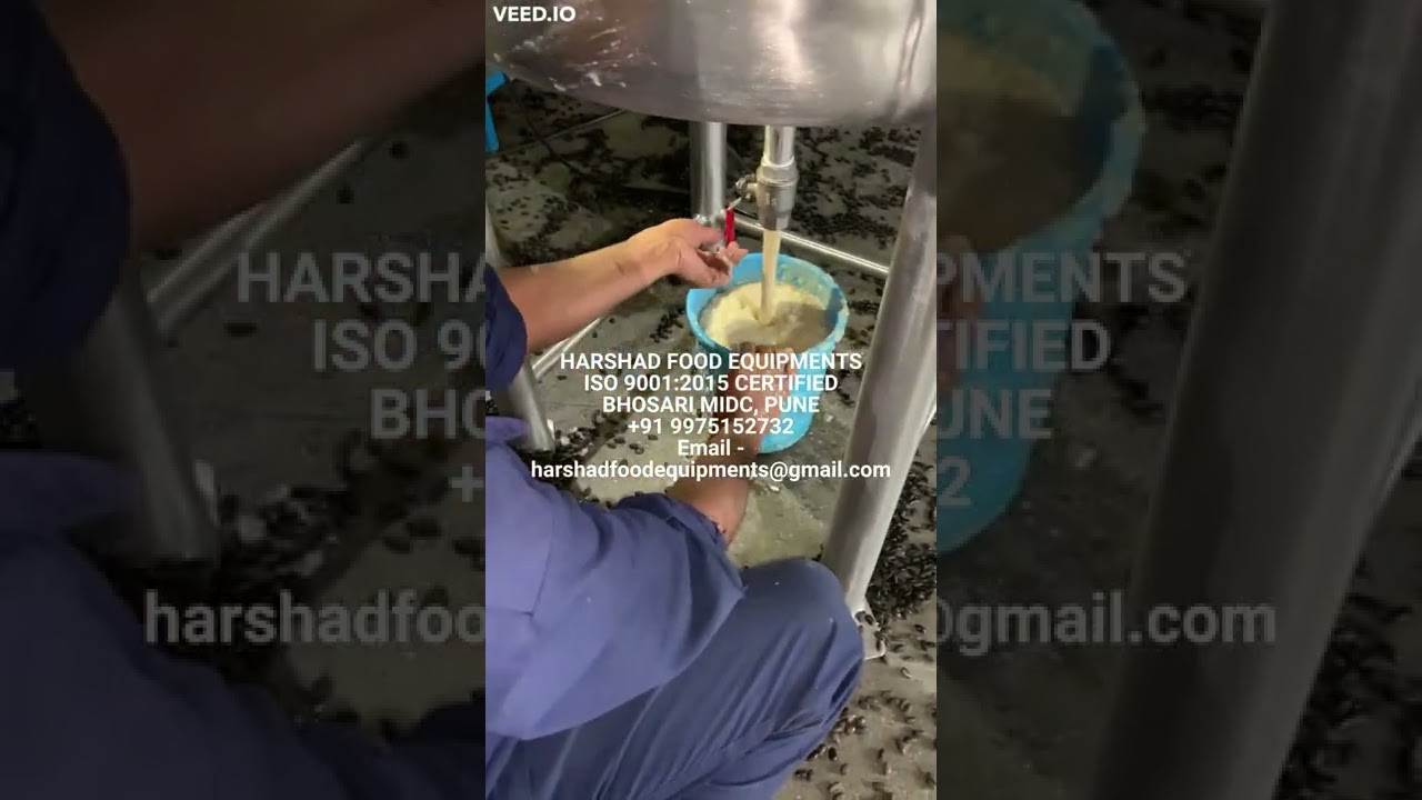 SITAPHAL / CUSTARD APPLE PULP FILLING FROM MIXING TANK