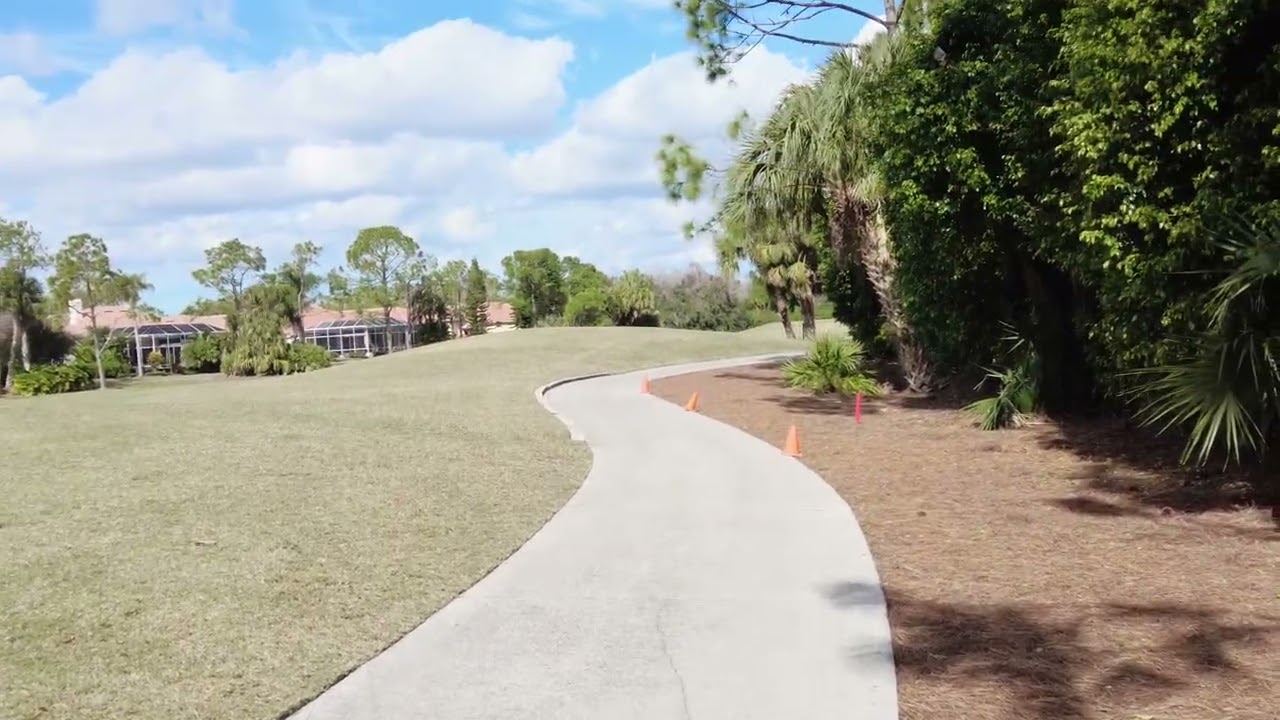 Golf - Red Dots on Some of the Cart Paths.  Rough (grass) is going off color.  Events in Feb & March