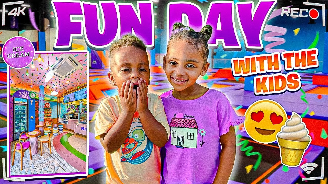 FUN DAY WITH LONDYN AND MJ (TRAMPOLINE PARK + ICE CREAM DATE)👩‍👧‍👦❤️