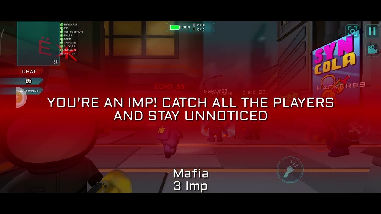 Playing Online Imposter 3D. Mafia mode. 