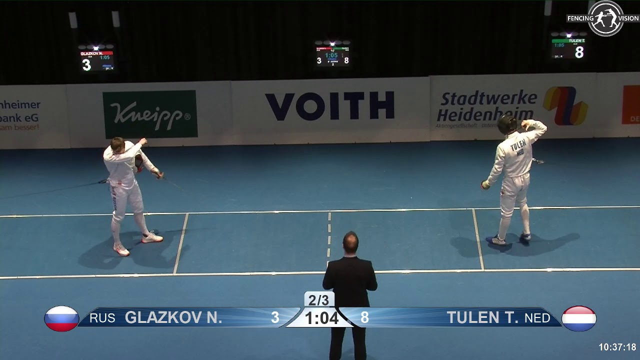 2019 108 T64 26 M E Individual Heidenheim GER WC BLUE TULEN NED vs GLAZKOV RUS