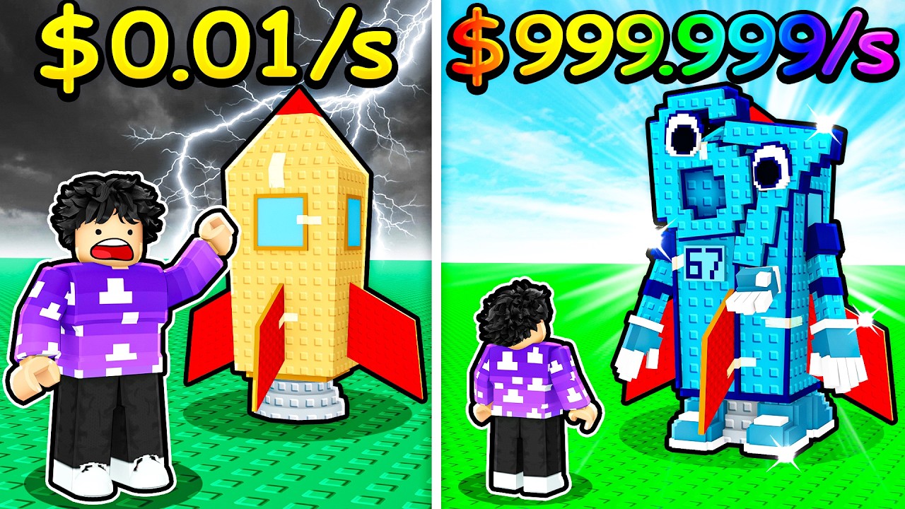 Melhorando MEU FOGUETE até o NÍVEL MÁXIMO no Roblox