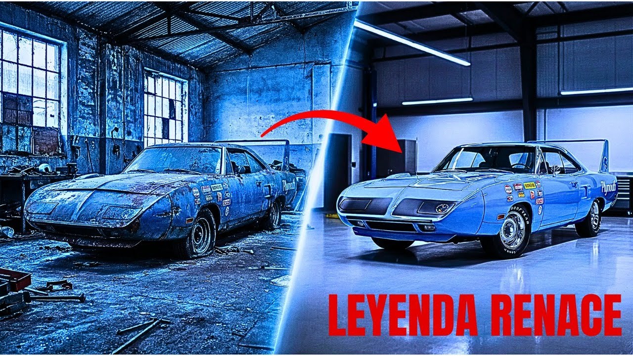 Restauración ASMR de coche — Plymouth Superbird de carreras 1970 | Reconstrucción completa, de olvid