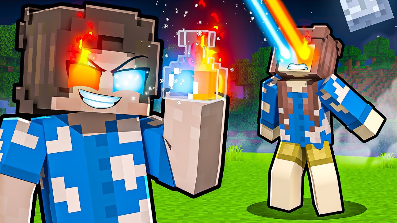 Minecraft'ta ELEMENT İKSİRİ ÜRETTİK 🧪 SINIRSIZ GÜÇ 🔥 🧊