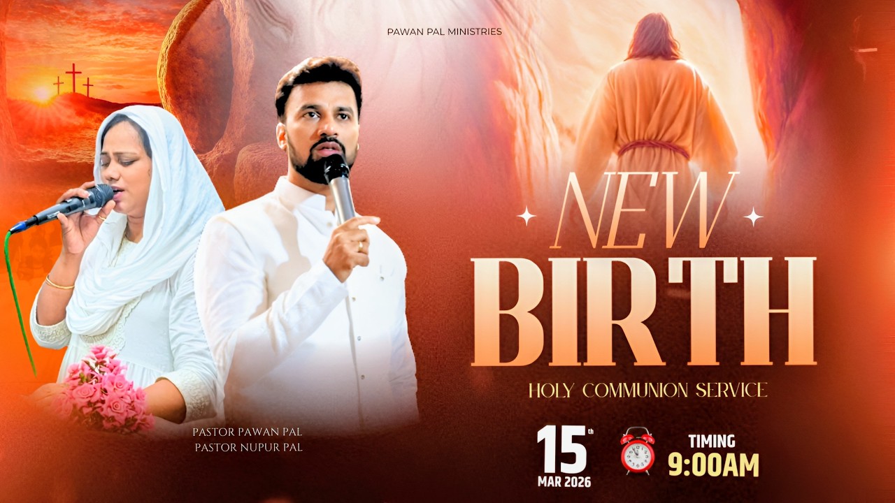 New Birth | Holy Communion Sunday Service   | 15th March 2026 | Ps.Pawan Pal & PS. Nupur Pal