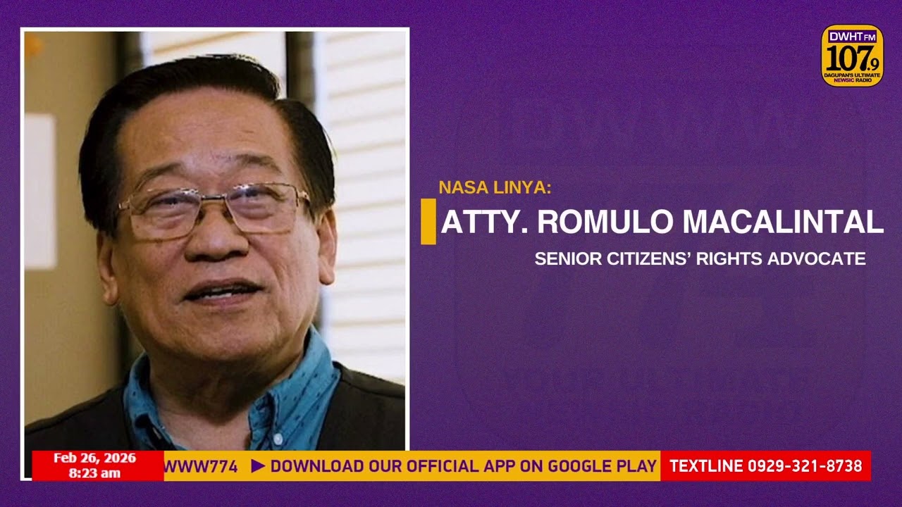 FULL INTERVIEW: ATTY. ROMULO MACALINTAL - PROPOSED REMOVAL OF SENIOR CITIZEN VAT EXEMPTION
