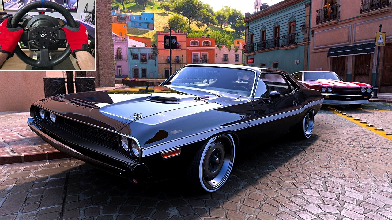 1500HP DODGE CHALLENGER R/T VS Classic Muscle Cars - Forza Horizon 5 | Steering Wheel Gameplay
