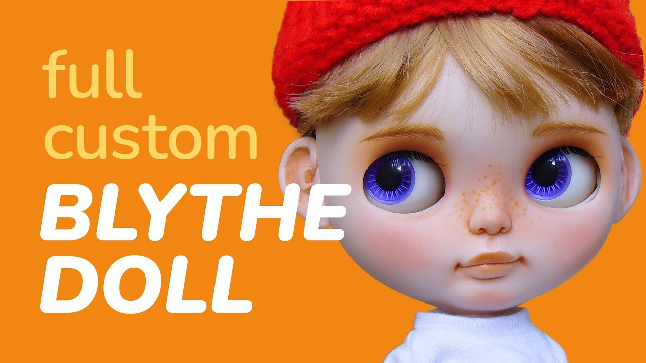 Full Custom Blythe Boy - Simón - Carving, Faceup & epoxy ears!