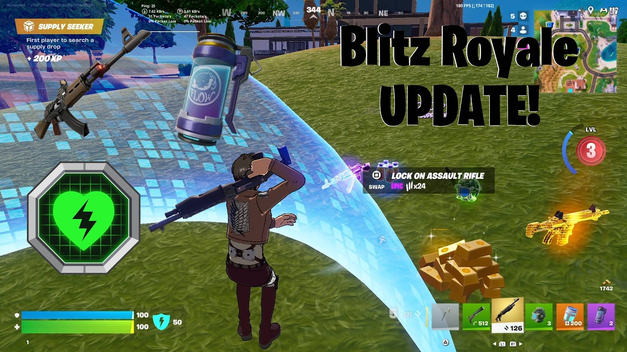 Fortnite Major Blitz Royale Hotfix Update! (Lock on Assault Rifle ADDED!?)
