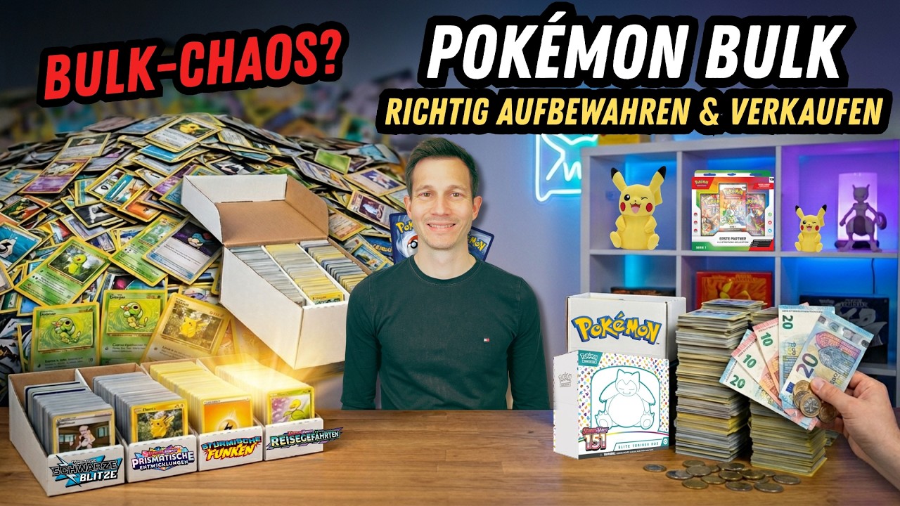 Bulk-Chaos beenden! So machst du aus deinen Pok&eacute;mon Karten bares Geld 💰#pokemon #pokemonkarten