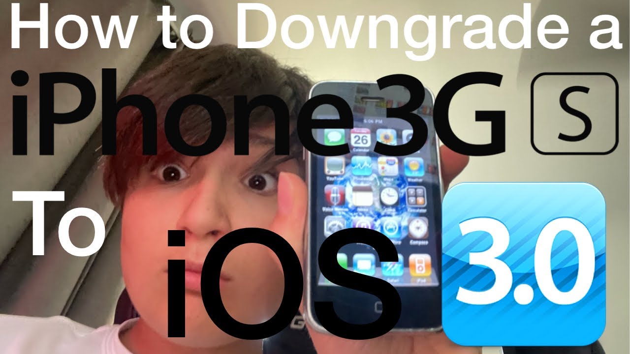 How to Downgrade a iPhone 3GS to iOS 3!