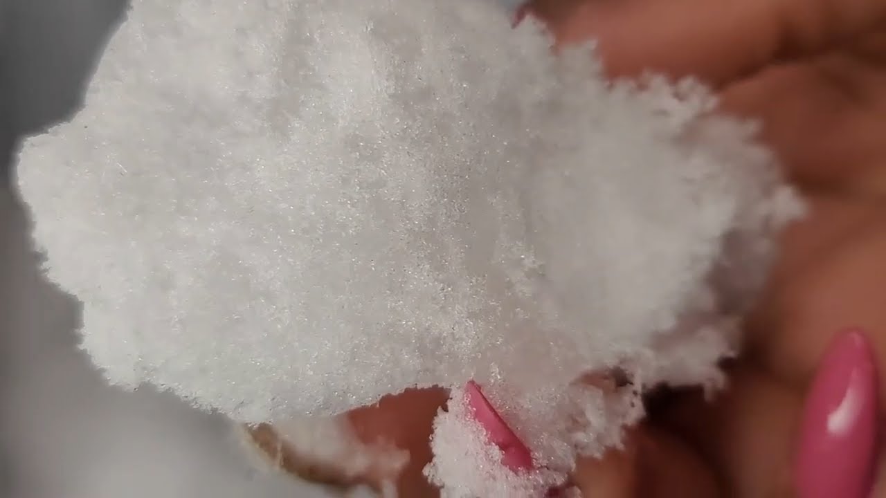 FREEZER FROST OUT THE FREEZER | JUST A LITTLE TASTE | #iceeating #asmr #asmrice