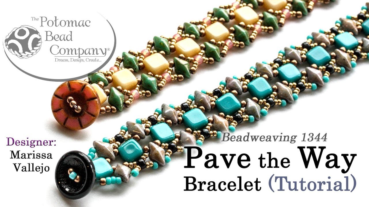 Pave the Way Bracelet - DIY Jewelry Making Tutorial by PotomacBeads