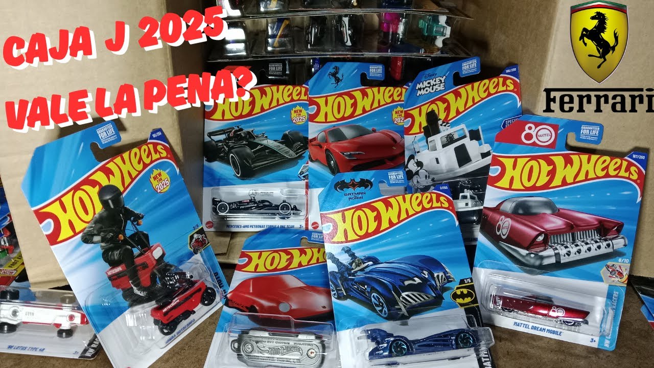 Caja J de Hot Wheels 2025 / vale la pena? Regreso del Ferrari 😱 #hotwheels #ferrari #cajaj