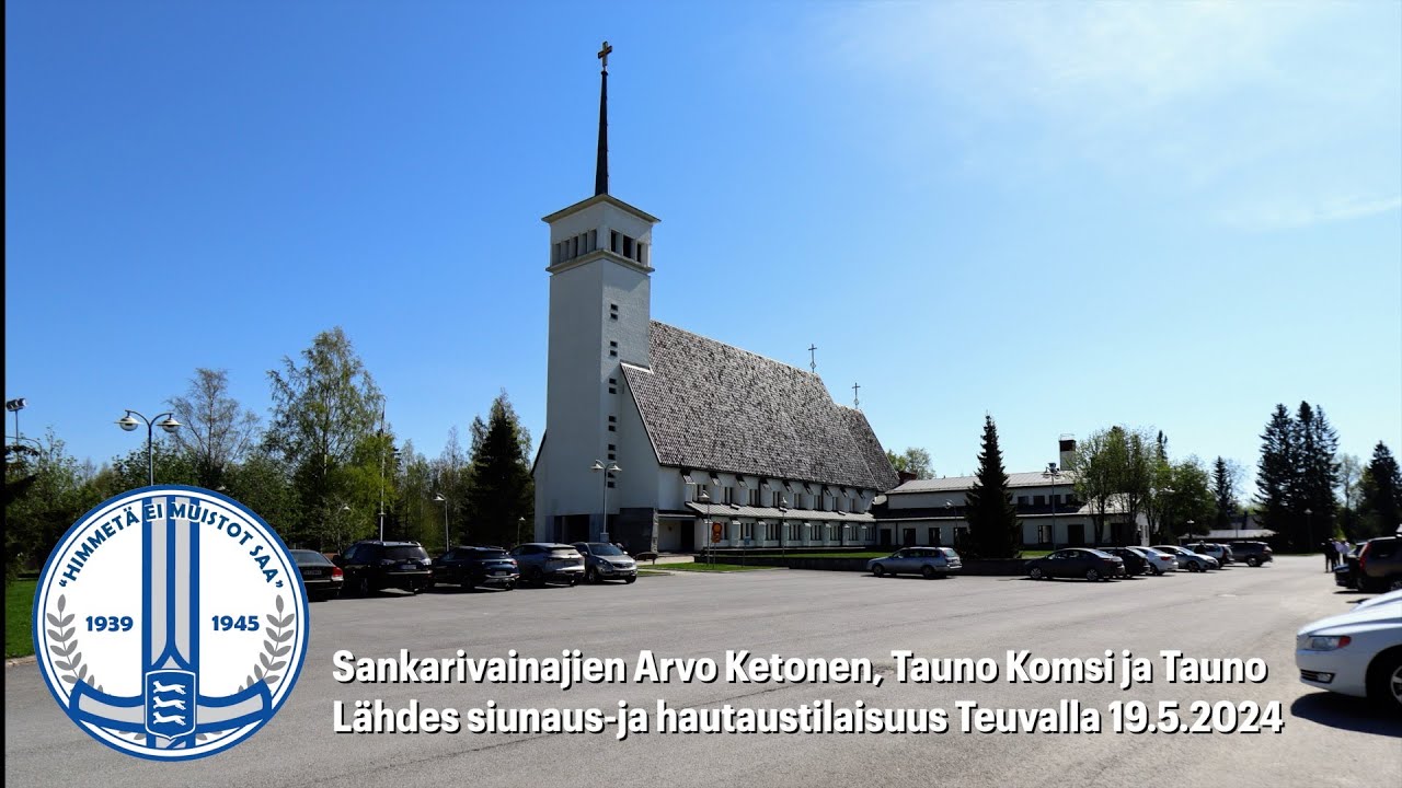 Kolmen sankarivainajan siunaus- ja hautaustilaisuus Teuvalla 19.5.2024