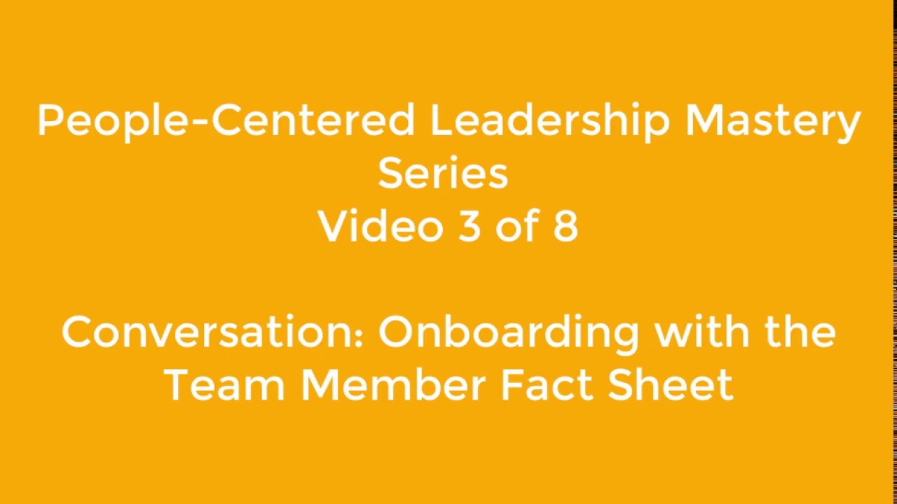 Leadership - Team Member Fact Sheet