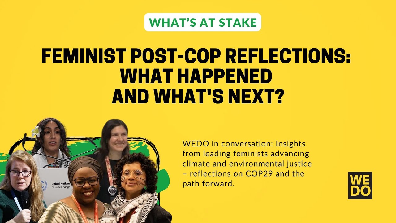 Feminist Post-COP Reflections: What Happened and What's Next?