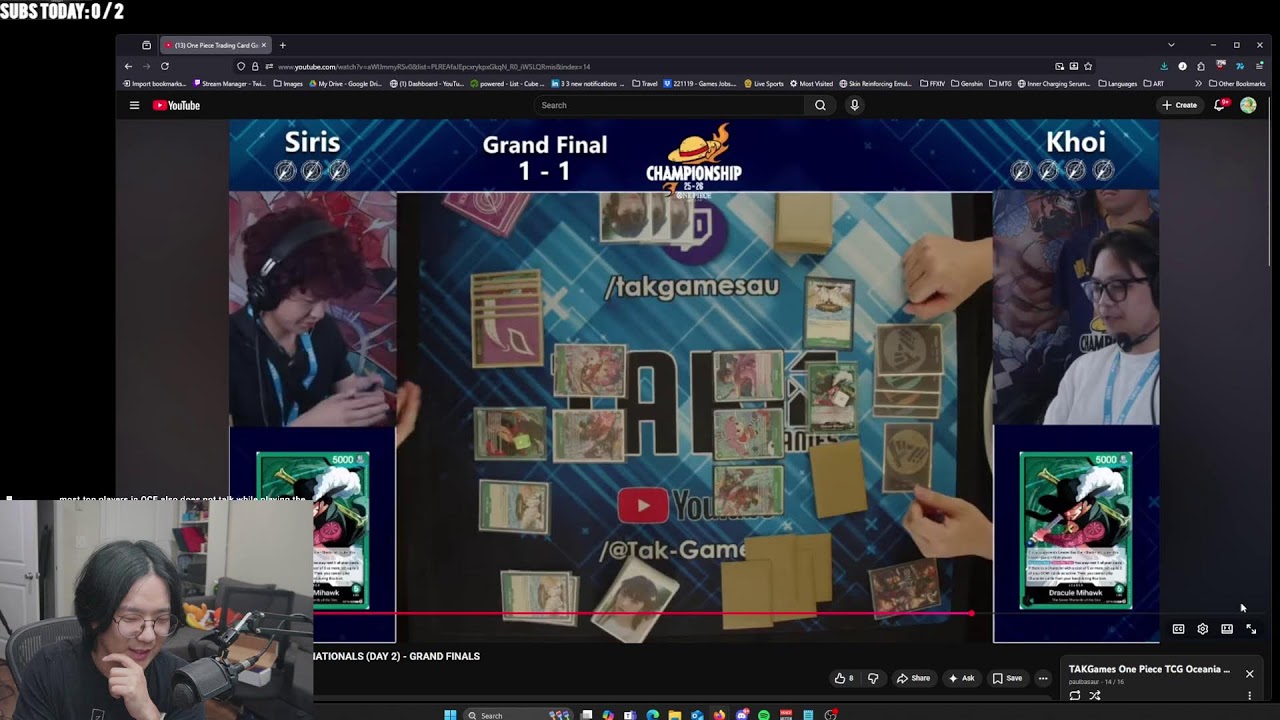 Watching AU Top Cut games with @cardkaizoku