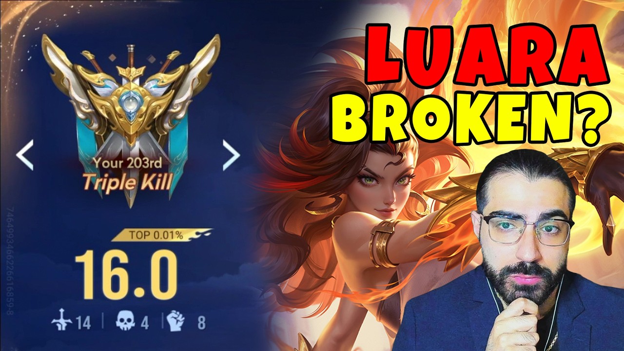 LUARA WITH THE NEW BUFFS + THIS NEW BUILD IS JUST SO BROKEN IN HONOR OF KINGS!