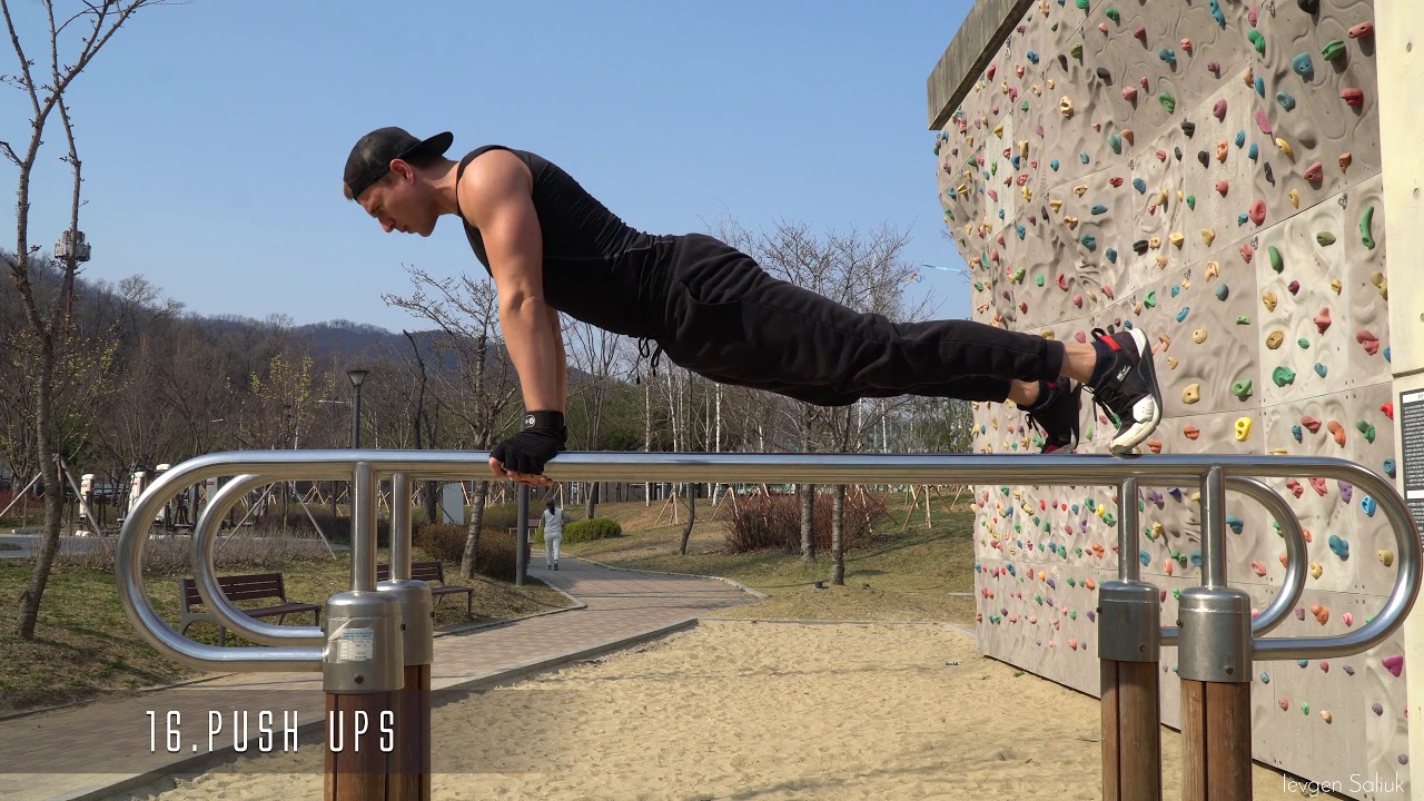 20 street workout exercises on horizontal bar and parallel bars