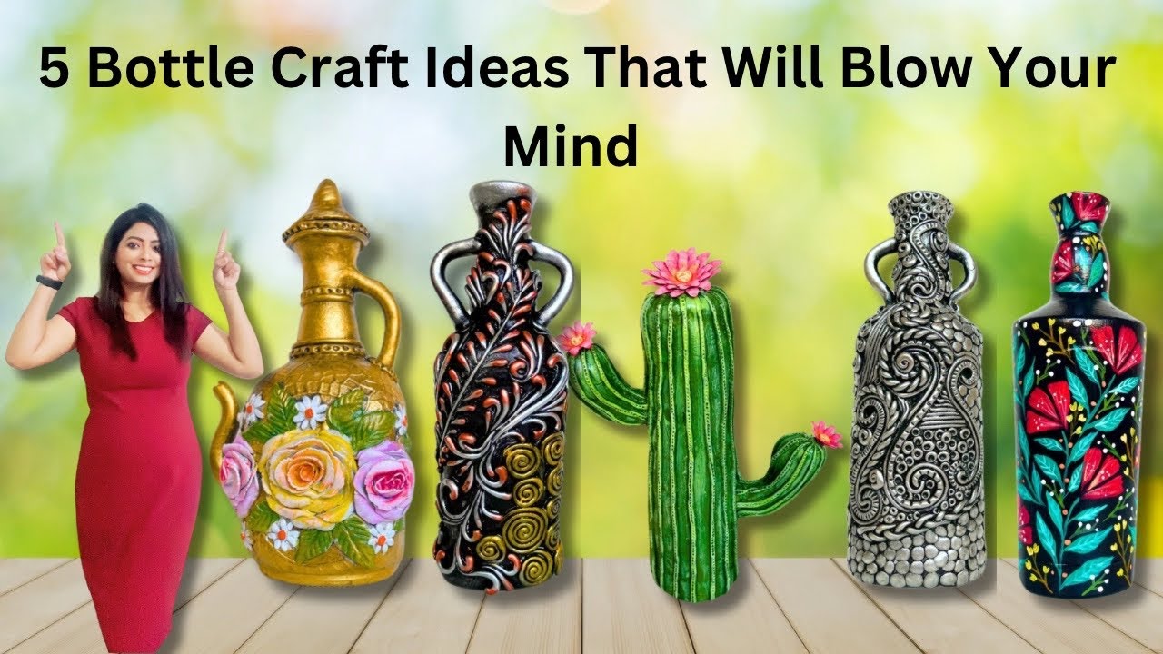 5 BOTTLE CRAFT IDEAS
