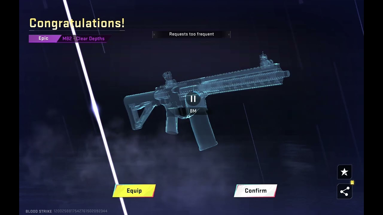 Finally I got the URB skin in bloodstrike 