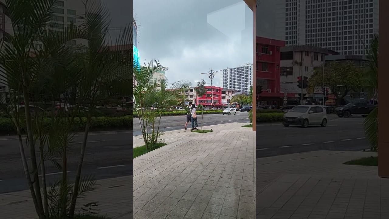 Relaxing Street View from Sheraton KK ☕ Jalan Tun Razak Kota Kinabalu | 45 Min | Street Scapes Ep.01