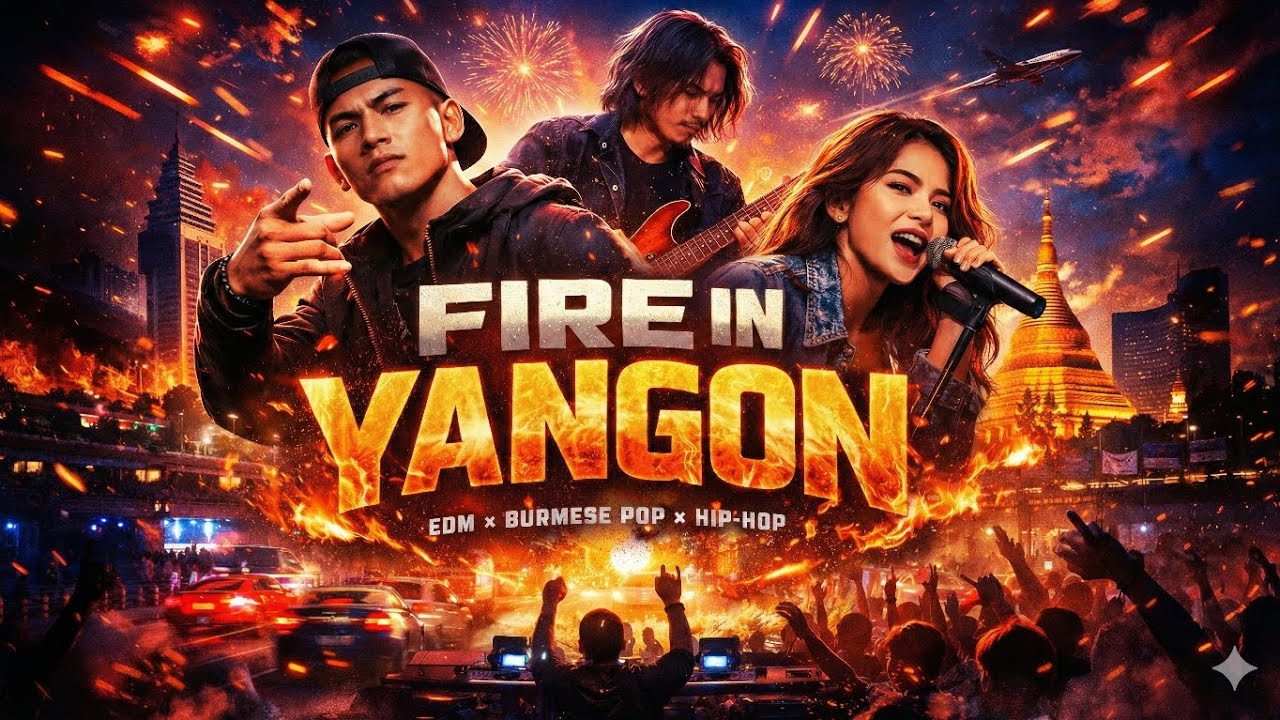 Fire In Yangon 🔥 Burmese EDM Drop That Hits Different @Alanwalkermusic @marshmello @TheK391 